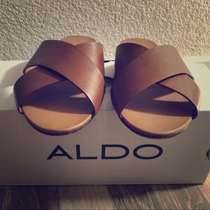 Brown Aldo sandals (new)